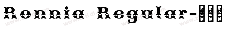 Ronnia Regular字体转换